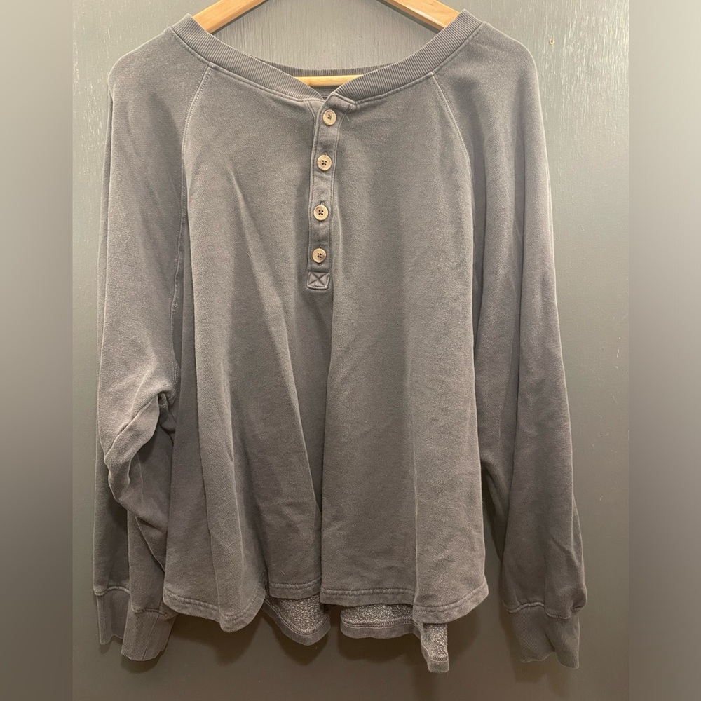 Old Navy Grey Button Down Sweater XL